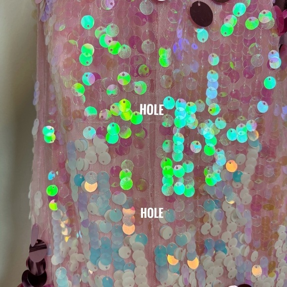 MAJORELLE Yasmina Gown in Iridescent Pink Multi Size M - Picture 4 of 10